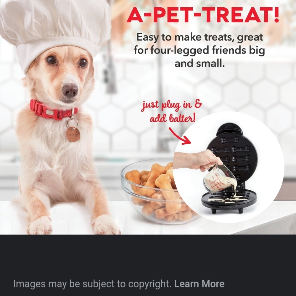 NIB DASH EXPRESS DOG TREAT MAKER